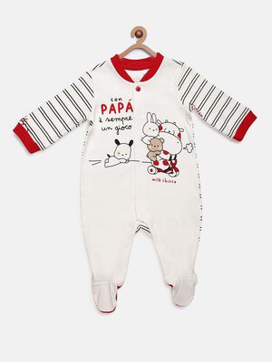 Printed Babysuit-Front Opening